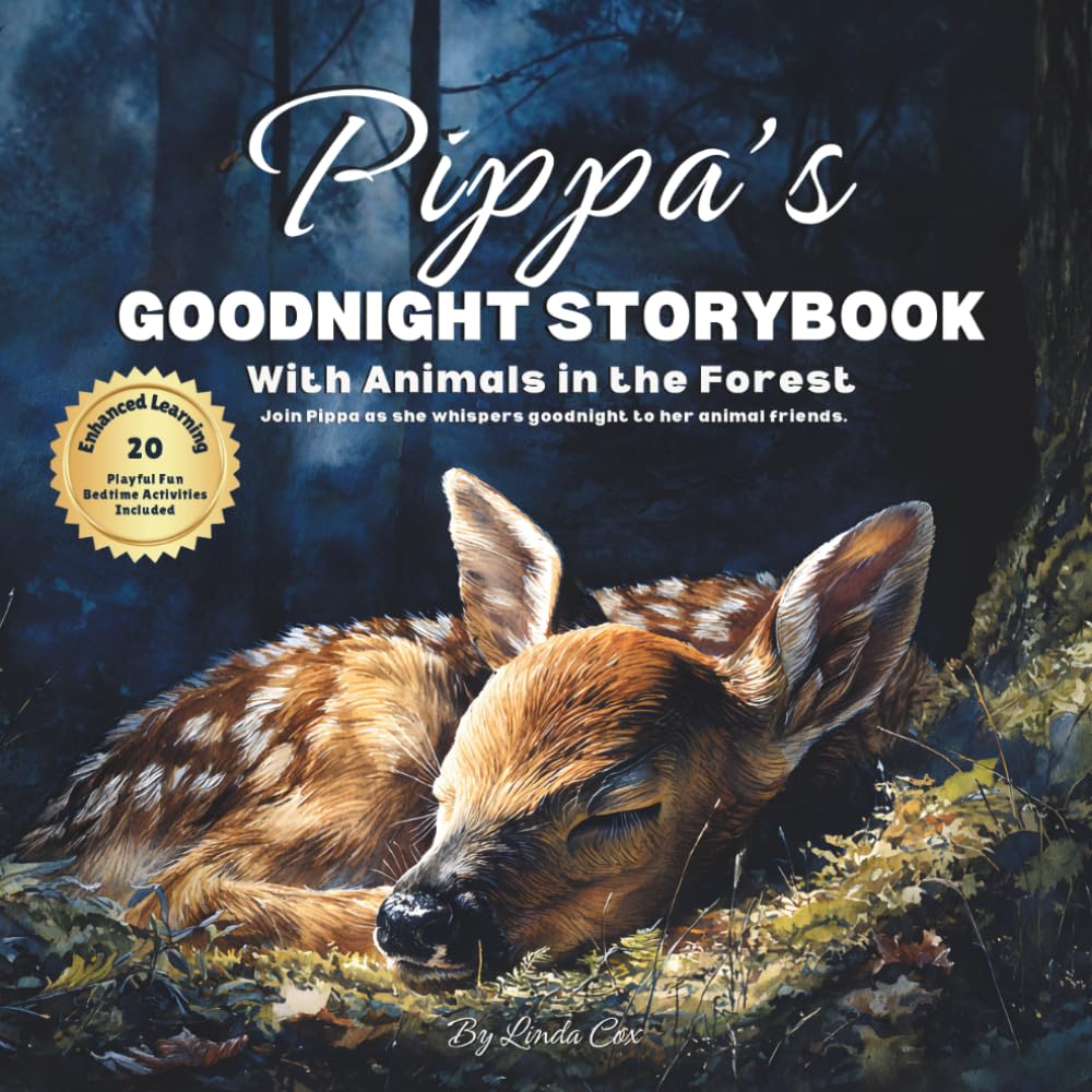 Pippa's Goodnight Storybook with Animals in the Forest: A Personalized Bedtime Book for Pippa | Plus: 20 Calming, Screen-Free Sleep Ideas
