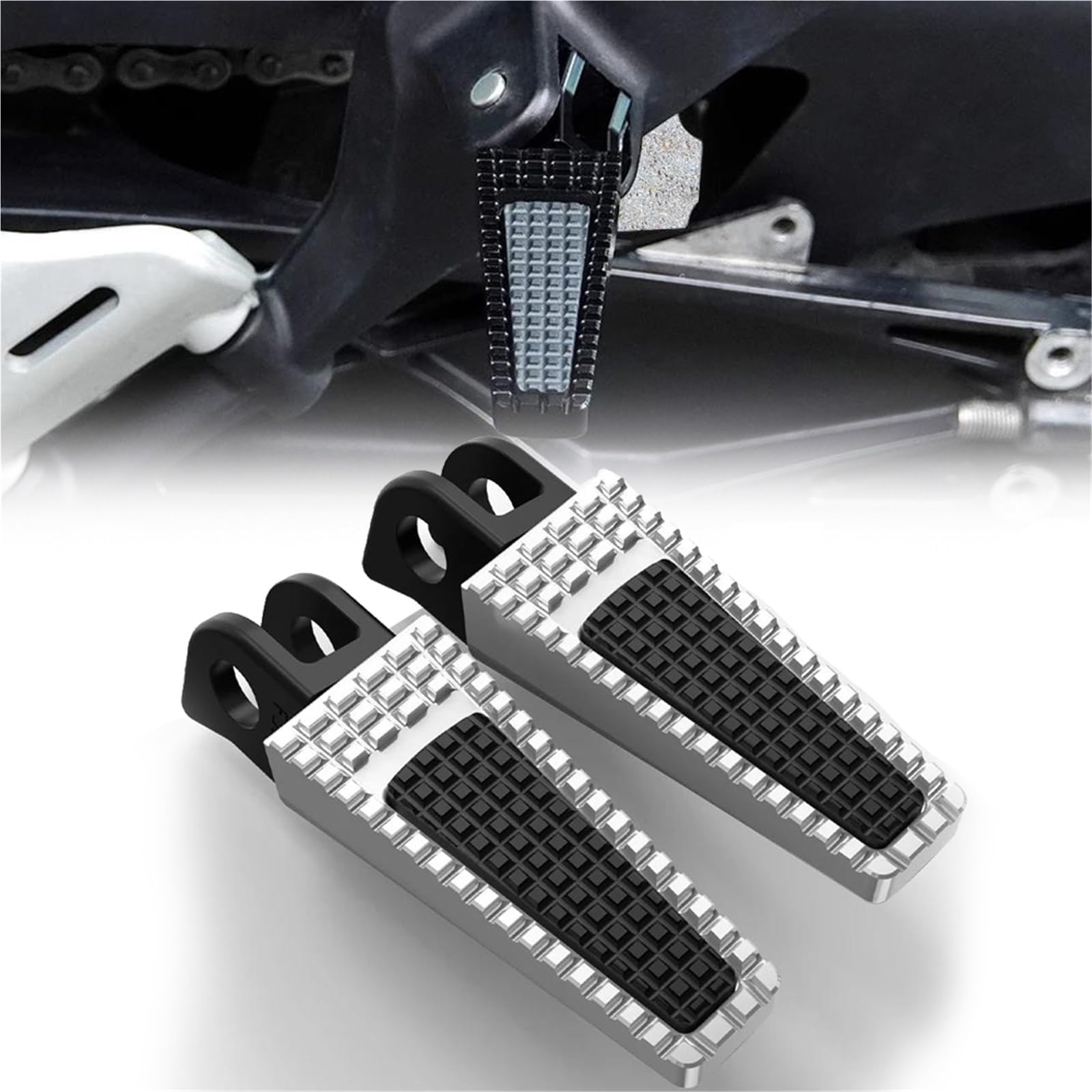 Repose Pieds Aluminium de Moto Triumph Bonneville 900 Finition Premium Noir - 8
