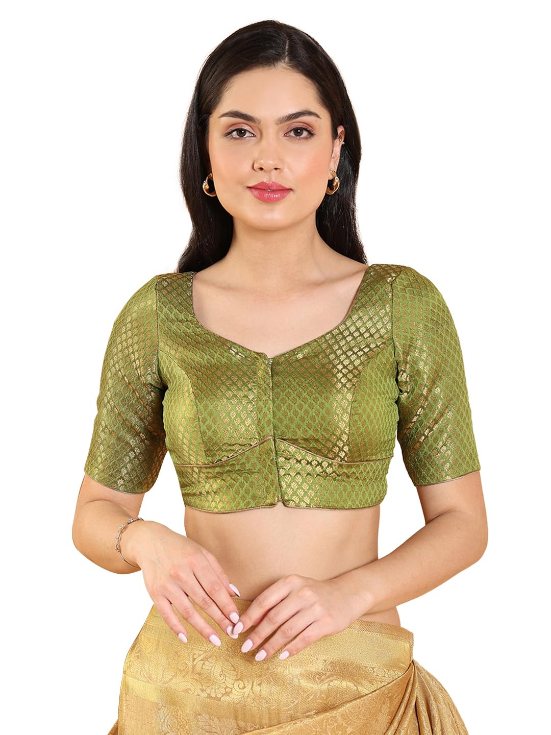 S SALWAR STUDIOSalwar Studio Self Design Brocade Readymade Blouse - Pack of 1 | Women's Fashion-S-SS-RF-0063
