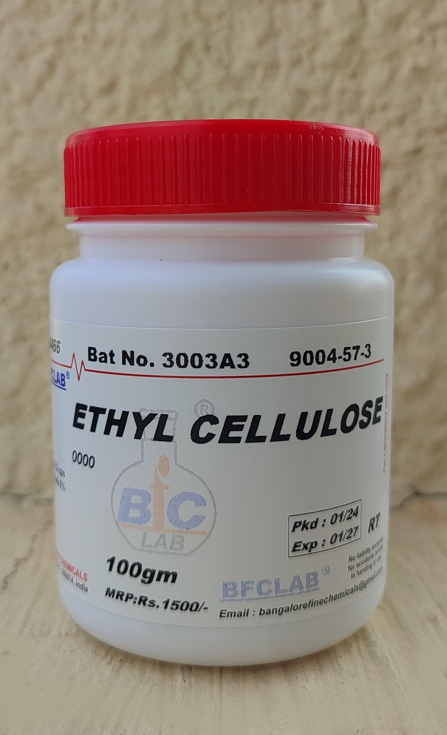 BFC ETHYL CELLULOSE LR - 100gm CAS No. 9004-57-3