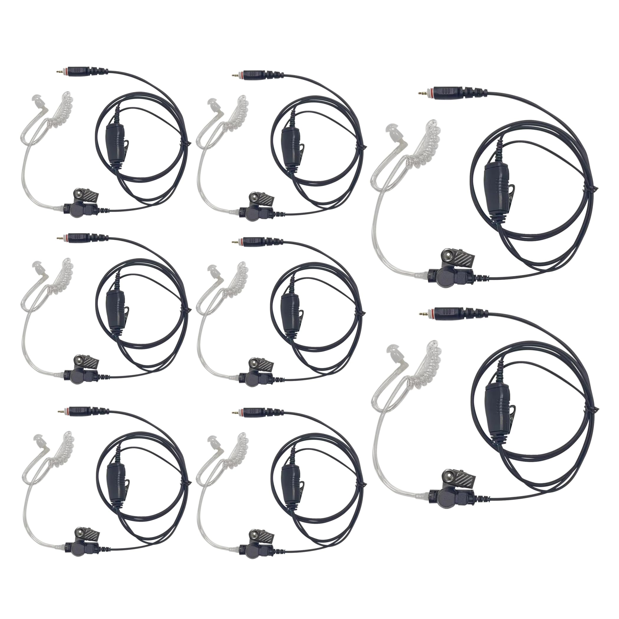 Photo 1 of **only 1**WODASEN 8 Pcs CLP1010e Earpiece CLP1080e Walkie Talkie Ear Piece Acoustic Tube Headset with Mic PTT for Motorola CLP 1010e 1080e CLP107e CLP1040e CLP1083e CLP446e CLPe446 CLPe Plus Radio (8 Packs)