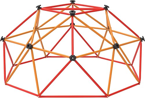 Miniatura 9 de Gardenature - Cúpula de escalada de 10 pies, gimnasio de jungla al aire libre para niños, cúpula geométrica para escalar con soporte de 880 libras,