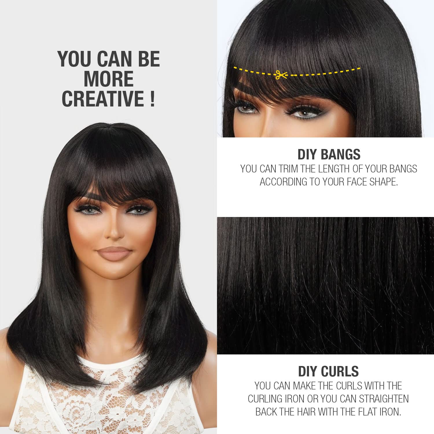 Amazon.com : STUDIOCUT BY PROS Straight Hair Wig 18 Inch Long
