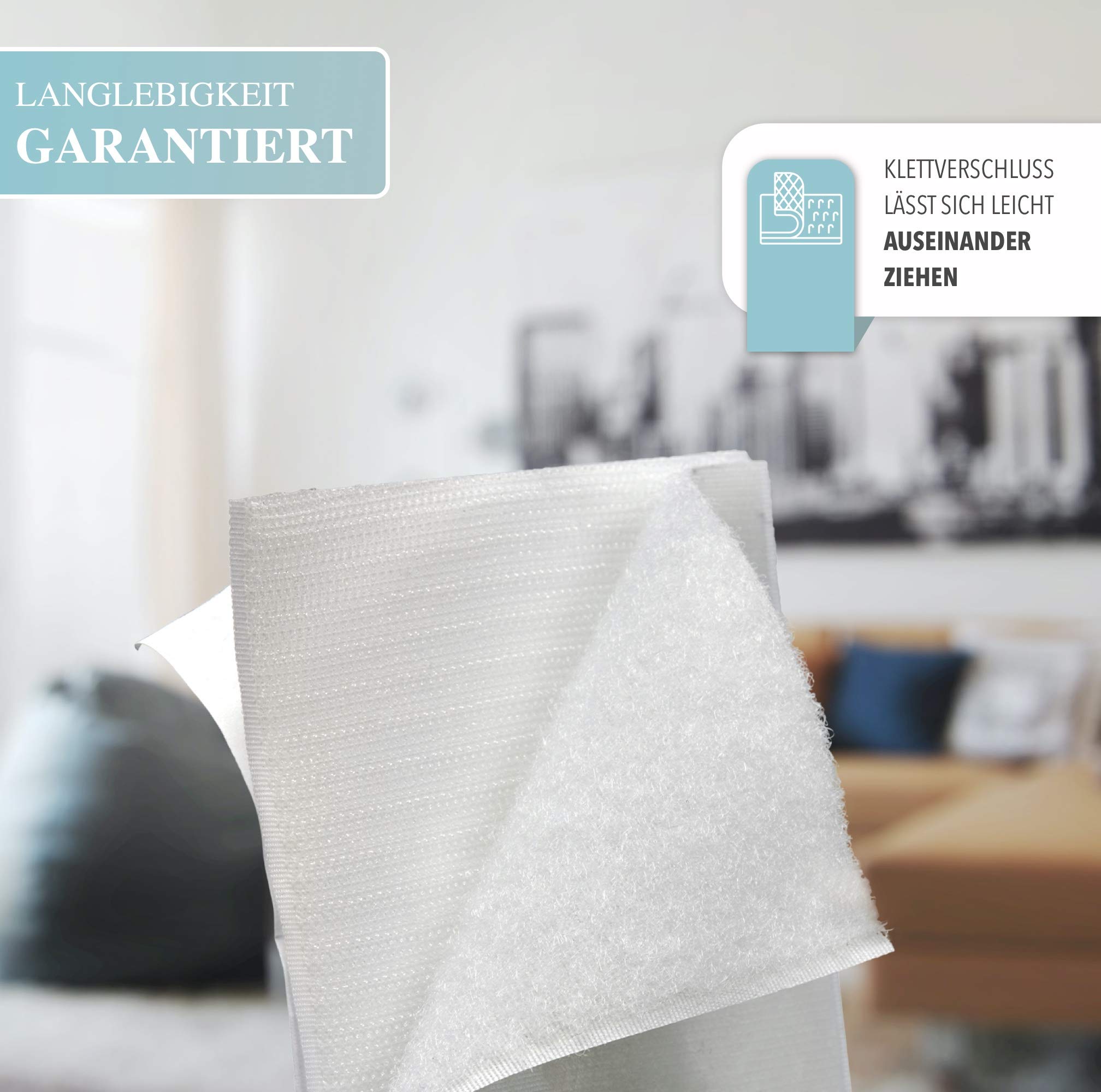 Fascia Autoadesiva A Strappo 100 Mm X 100 Cm - Nero, Per Chiudere E Fissare - Foto 9