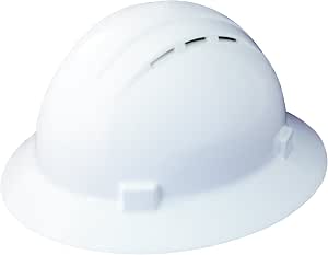 ERB Americana Full Brim Hard Hat With Vent & Mega Ratchet – Yellow Safety Helmet, Size 6.5-8 | ANSI Certified - View #2