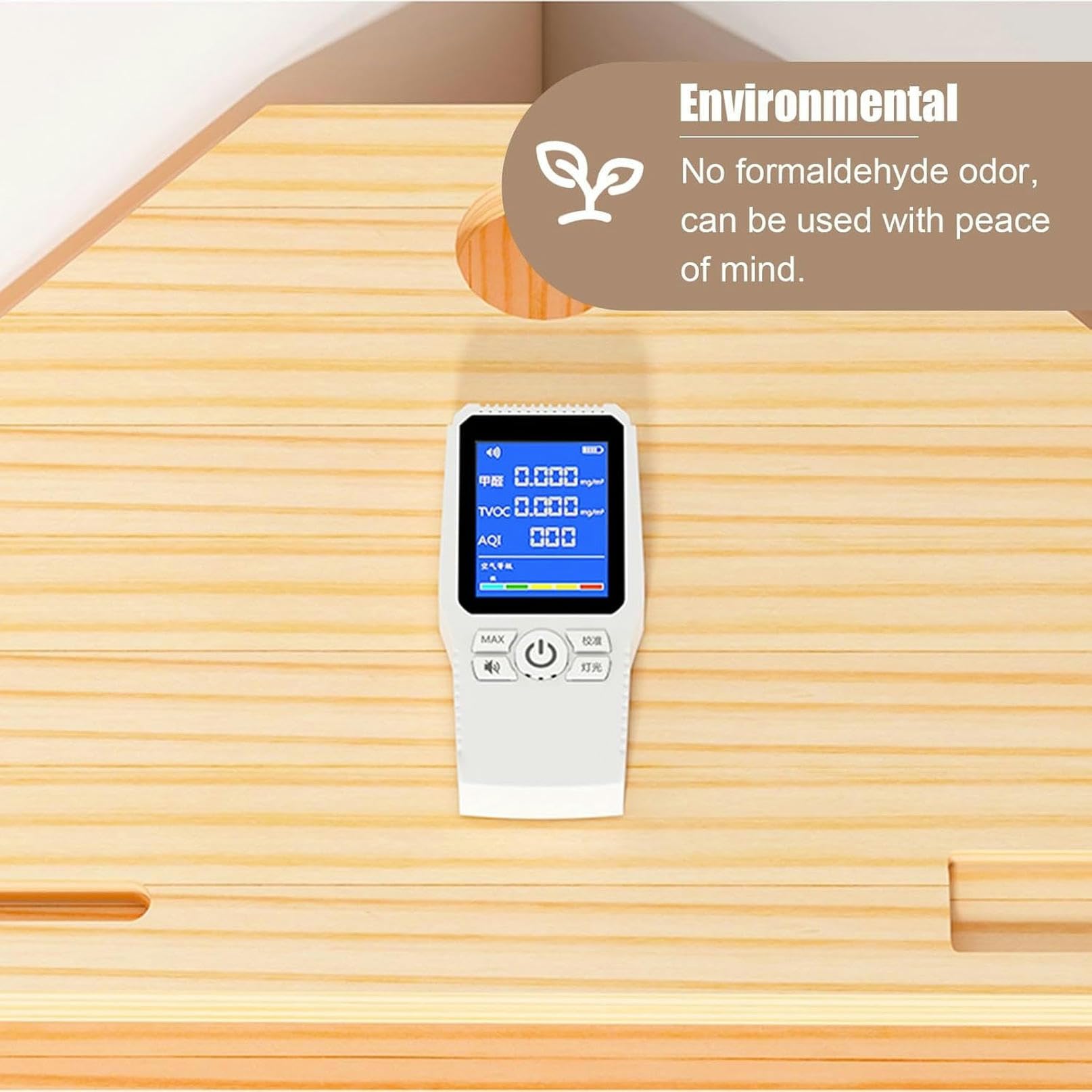 Supporto per Monitor angolare in Legno massello, Supporto ergonomico per Schermo Triangolare con Doppio Spazio di archiviazione, Robusto Supporto Organizer da scrivania p