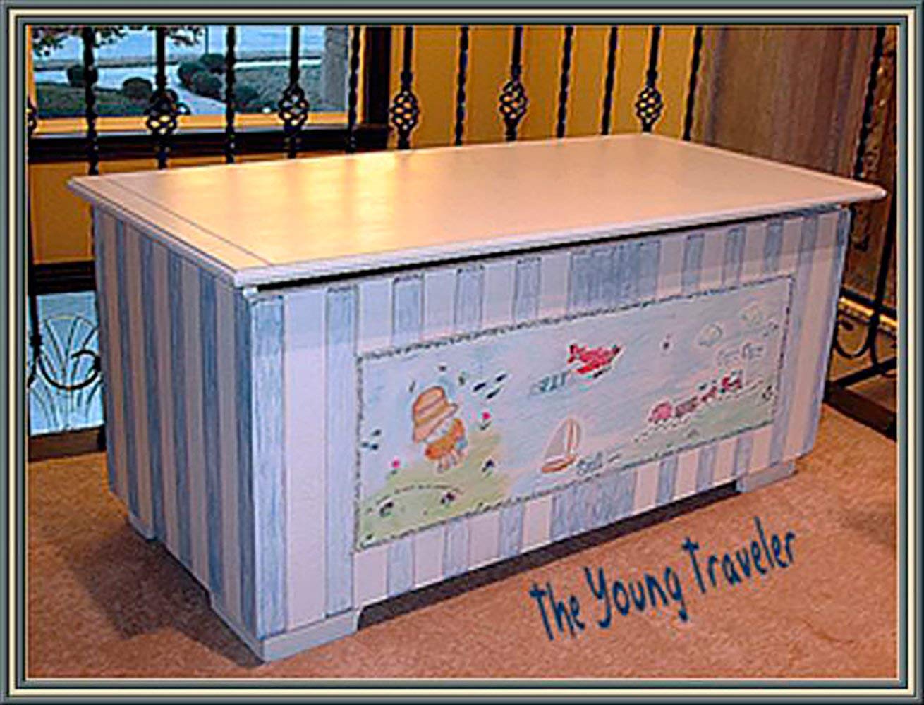 “The Young Traveler” Children's Toy Chest Home & Kitchen