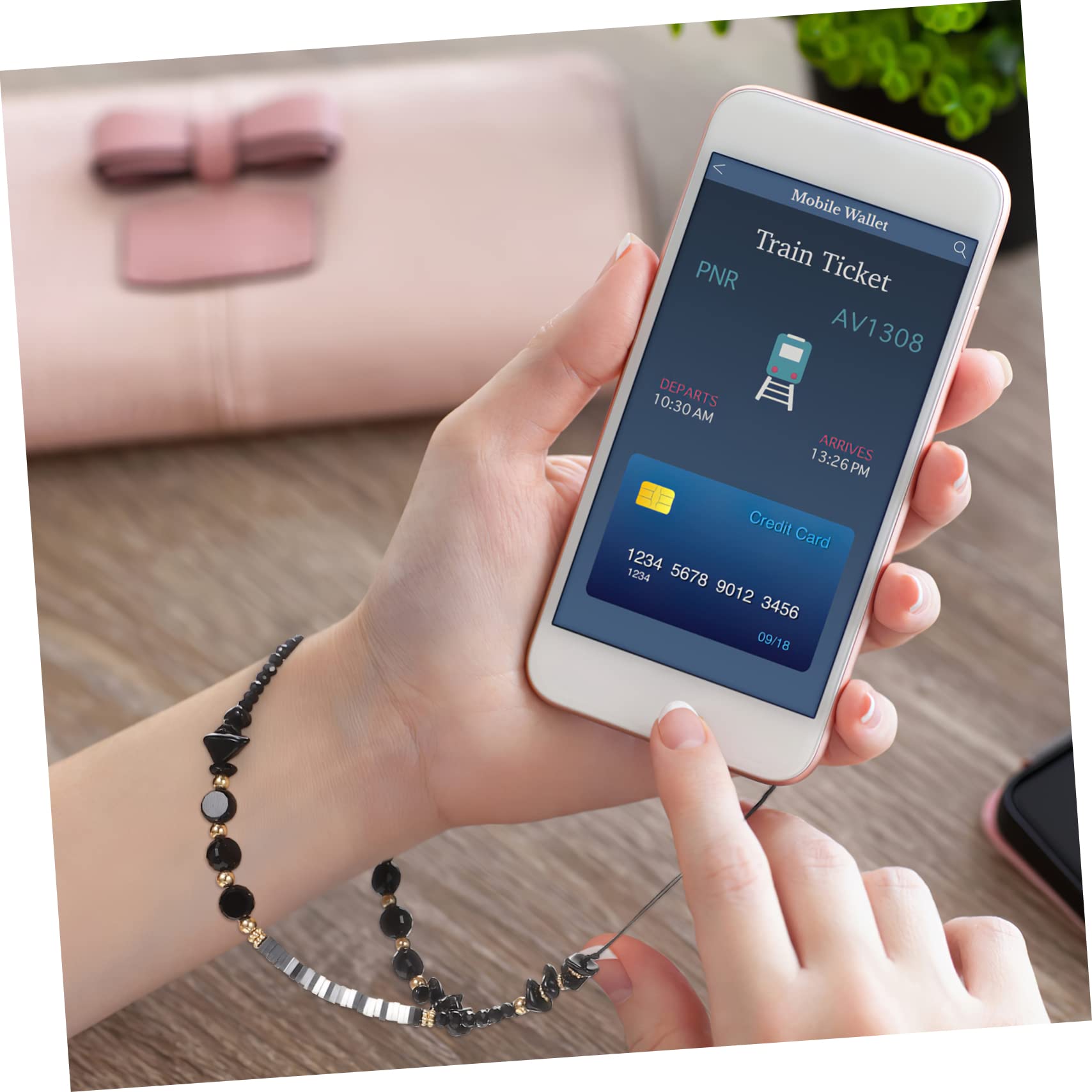 Artibetter Cadena Telefono Funda Para Teléfono Con Correa De La Correa Del Teléfono Correa De Encantos De Teléfono Cordones y Muñequeras Para Teléfonos Móviles Acrílico