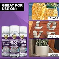 Vista 12 de Aleene's Spray 6 oz. Paquete de 3 selladores acrílicos, 6 onzas (paquete de 3), transparente mate, 3