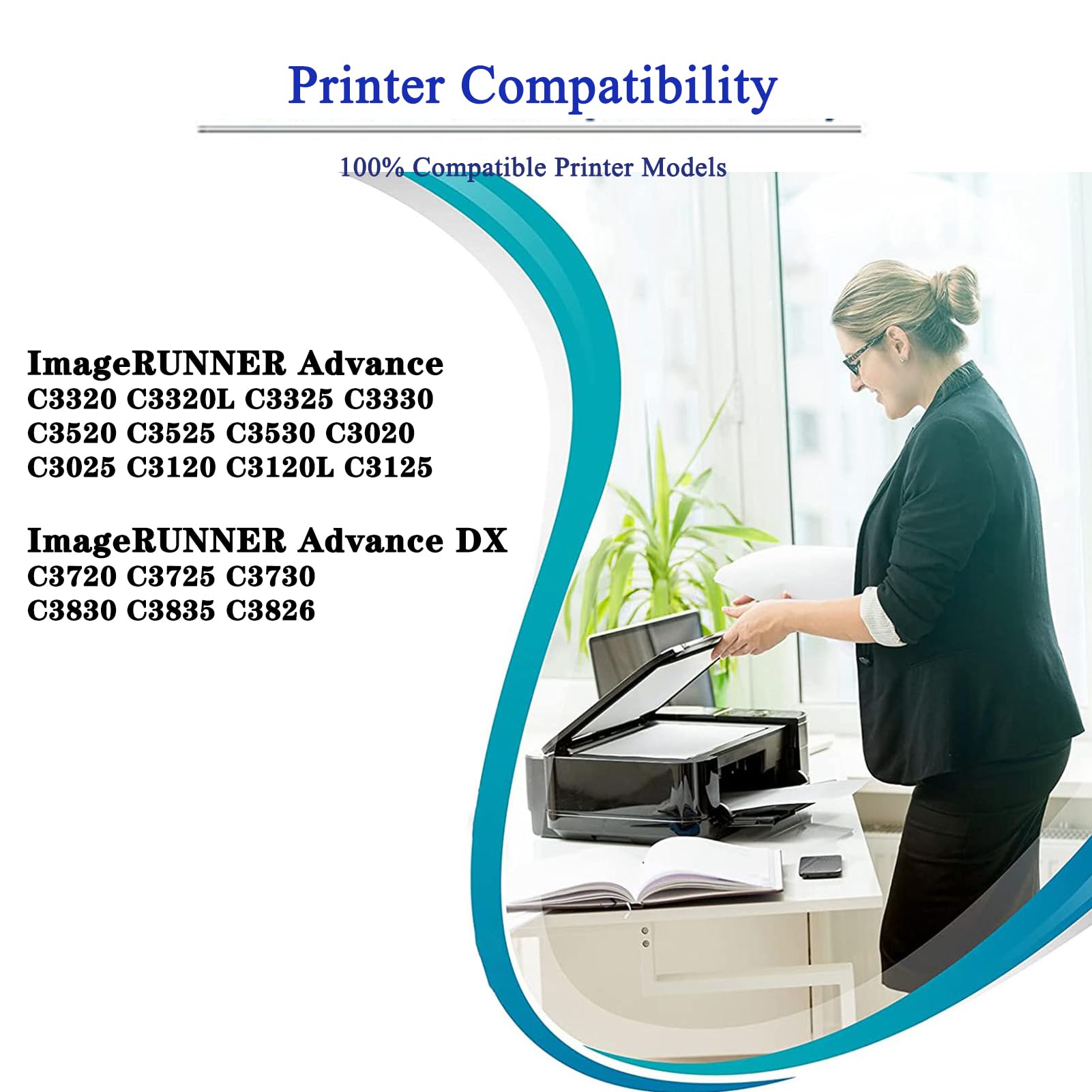 ABC Tóner Compatible Para Canon C-exv49 Amarillo Para Canon Imagerunner Advance C3320 C3320i C3325i C3330i C3520i C3525i C3530i Imagerunner Advance DX C3720i DX C3725i DX C3730i
