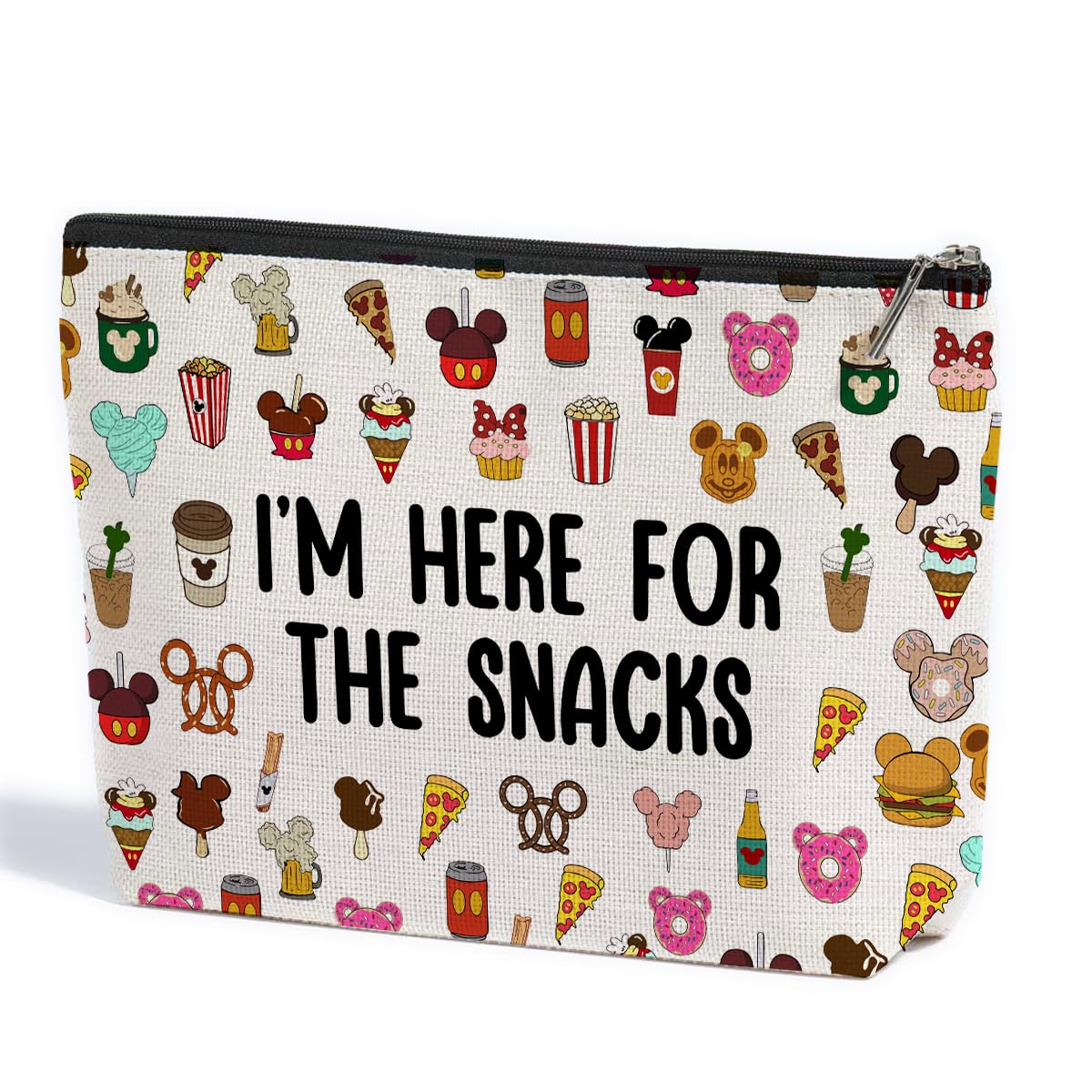 Cartoon Mouse Makeup Bag Cosmetic Bag Zipper Pouch Funny Cute Mouse Themed Gifts Animal Lover Gifts Friendship International Nurses Day Birthday Gift