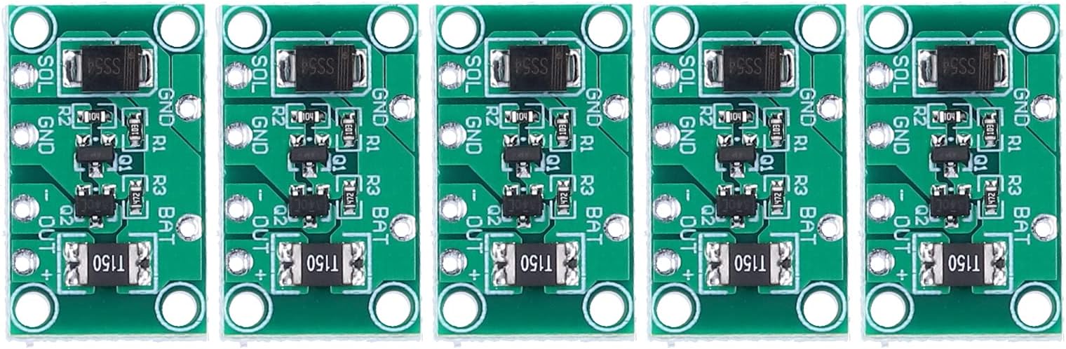 Solar Circuit Board 5pcs S665 Solar Controller Board for Street Lights Garden Lights Auto ON/OFF Light Control 3.7V-24V Lithium Battery Charging Module