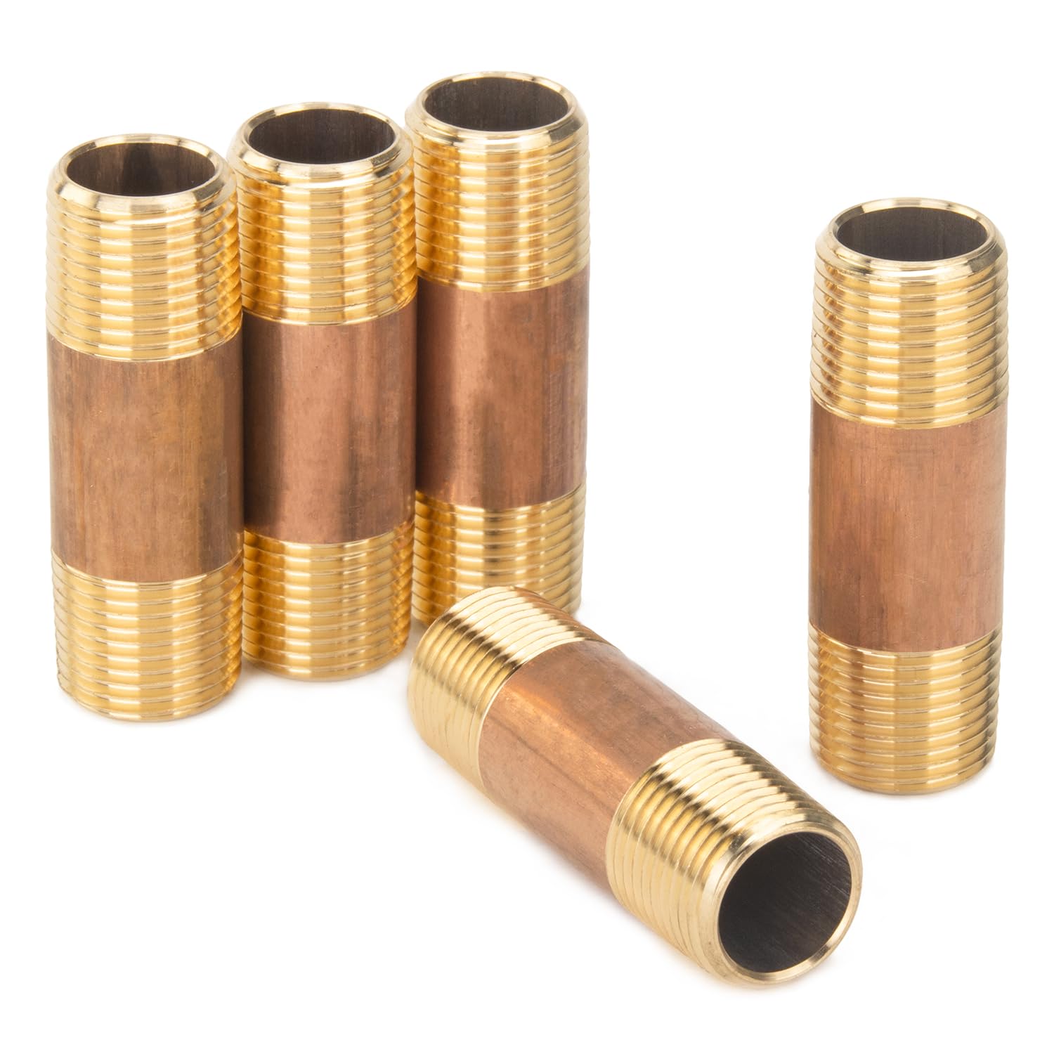 Raccord 3/8 NPT mâle laiton 2 pouces lot de 5 pour stopper les fuites de tuyau