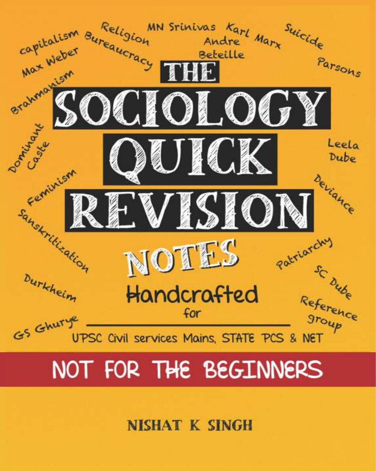 VEBAGA The Sociology Quick Revision Notes | Boost Your Marks with Exam Ready Notes| Not for The Beginners | Ideal for UPSC, NET, Civil Services, Mains, State PCS