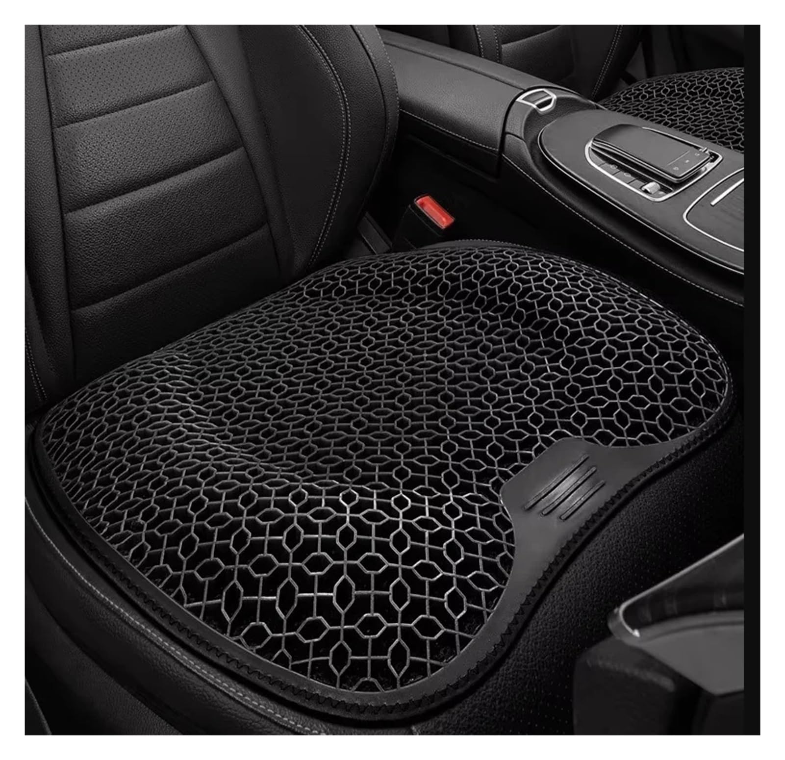 Hviyroi car seat cushion Washable Honeycomb Gel Car Seat Cushion & Lumbar Support, Cooling Breathable(Black Seat Cushion)