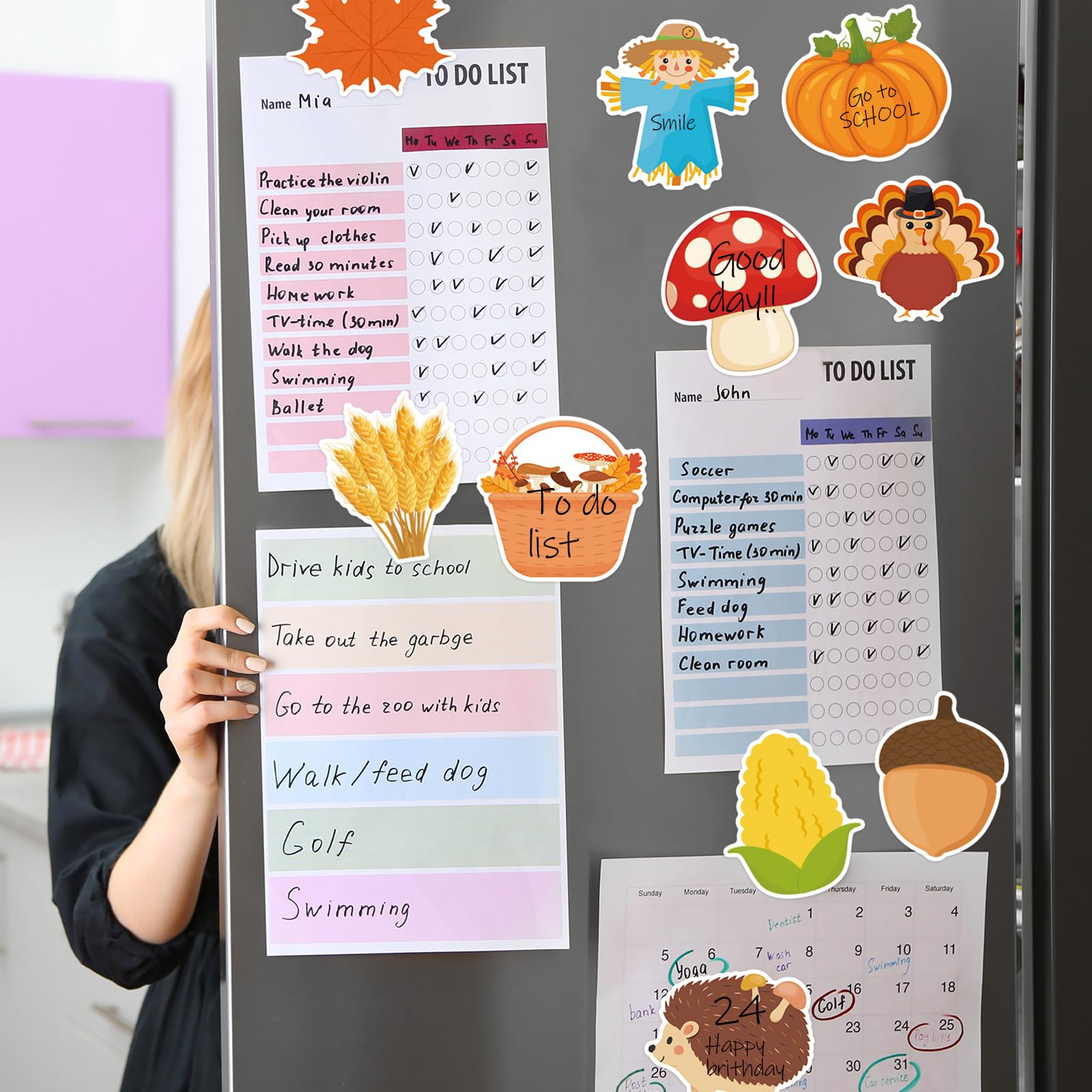 Snapklik.com : 600 Thanksgiving Fall Sticky Notes, Cute Pumpkin ...
