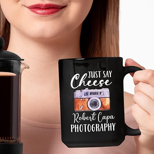 Miniatura 3 de Photo Editing Cups For Photographer, Custom Just Say Cheese Photography Ceramic Mugs, Personalized Name Photography Coffee Mugs, Customized
