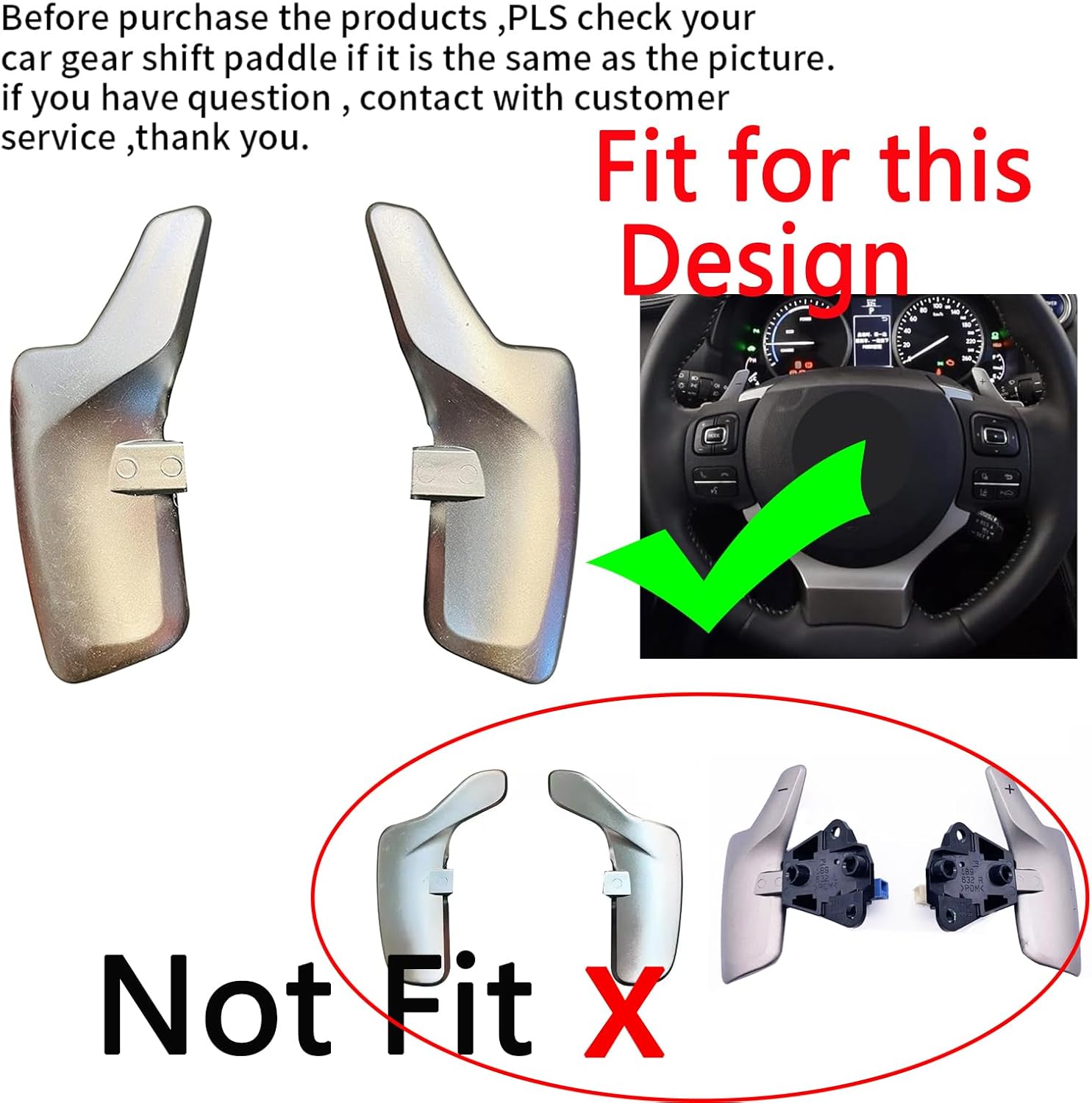 KUNIO 2PCS Aluminum Alloy Steering Wheel Shift Paddle Extended Shifter Trim Cover Fit for Lexus IS200 IS250 IS300 IS350 RC200t RC300 RC350 NX200t NX300 CT200h Interior Decoration Accessories Blue