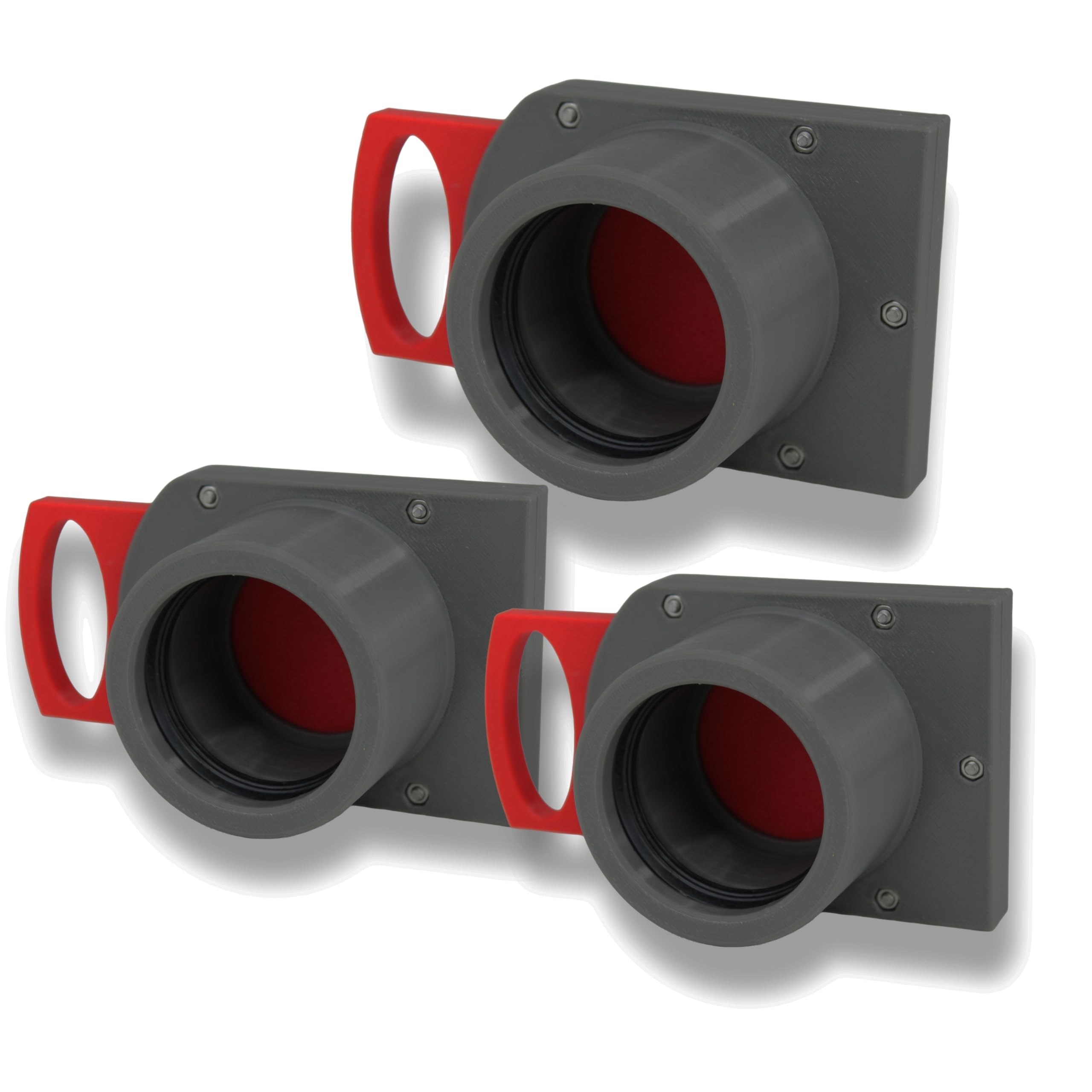 GENERIC 3er Set - DN 50mm Luft-Absperrschieber mit Muffe | Blastgate | PETG | Werkstattabsaugung | Absauganlage | Späneabsaugung | Abluft - Sperrschieber | Staubsammler | Luftreiniger | 3 Stück