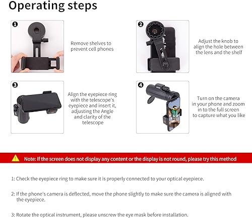 Miniatura 3 de Adaptador universal para fotografía de teléfono celular, soporte para adaptador de teléfono inteligente LUXUN - Soporte de clip rápido para teléfono
