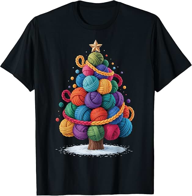 Yarn Christmas Tree T-Shirt
