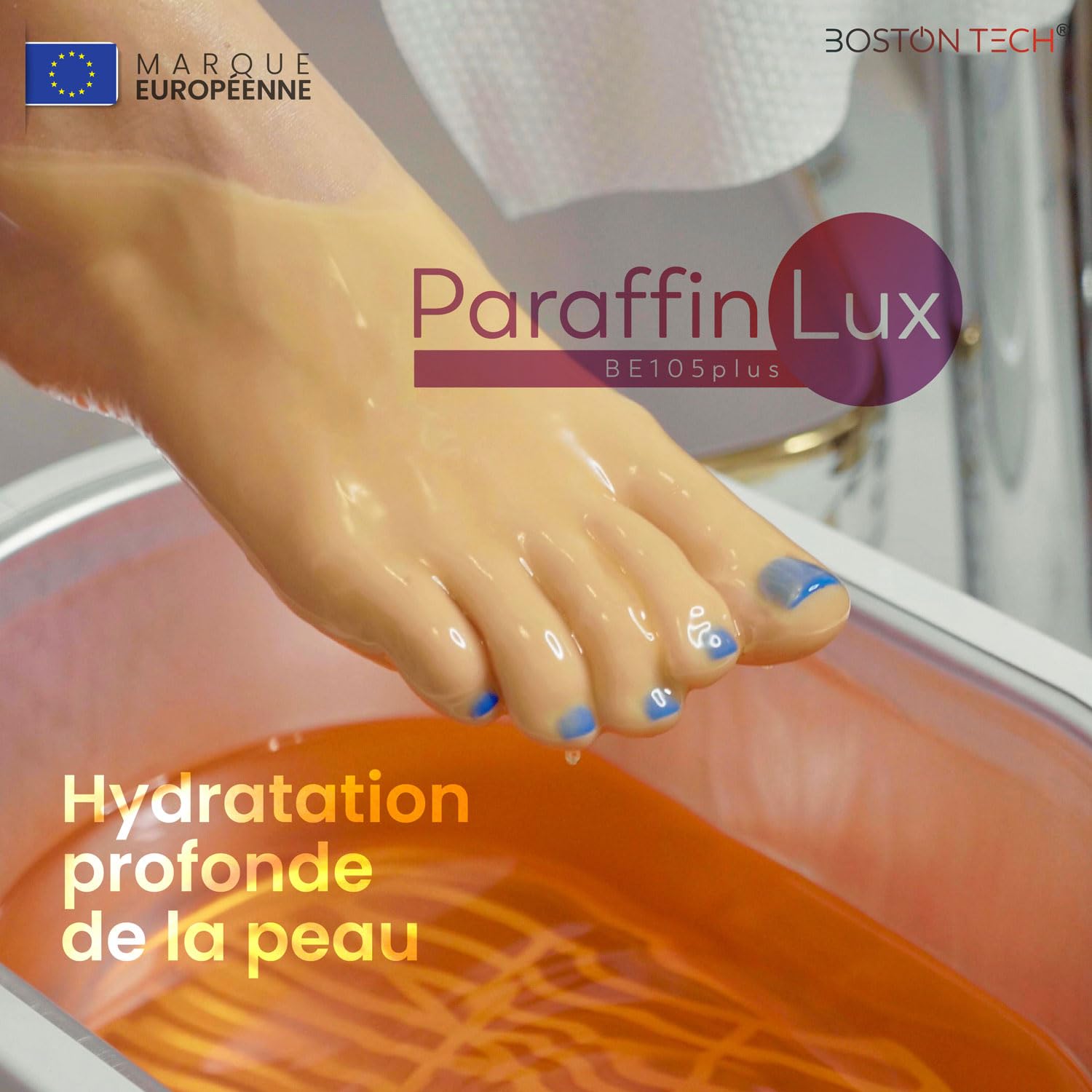Boston Tech bain de paraffine 3 litres 900 g paraffine accessoires utilisation à domicile professionnelle