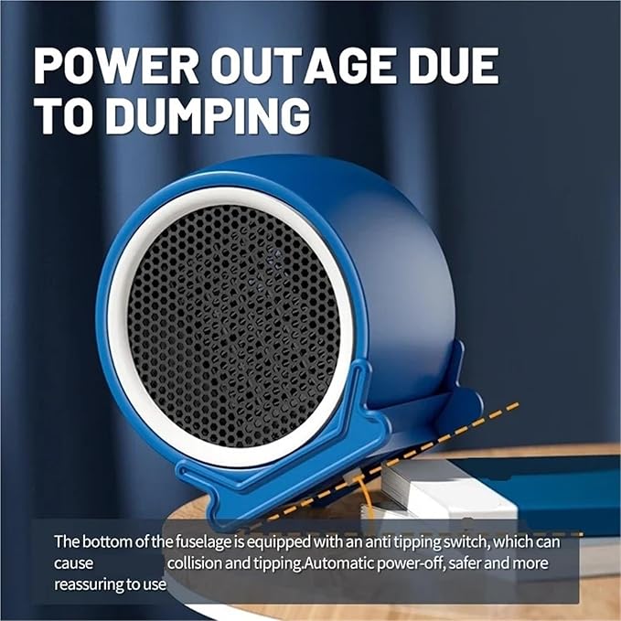 Calefactor Eléctrico Portátil Compacto 1200W con Protección Sobrecarga miniatura 3