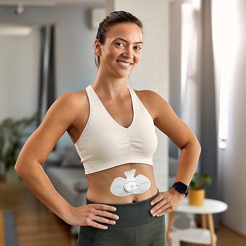 Miniatura 6 de EasyHome Tens Unit ETP015 - Almohadillas de electrodo inalámbricas autoadhesivas, 4 unidades de 6.5 x 3 pulgadas, reutilizables, diseño no