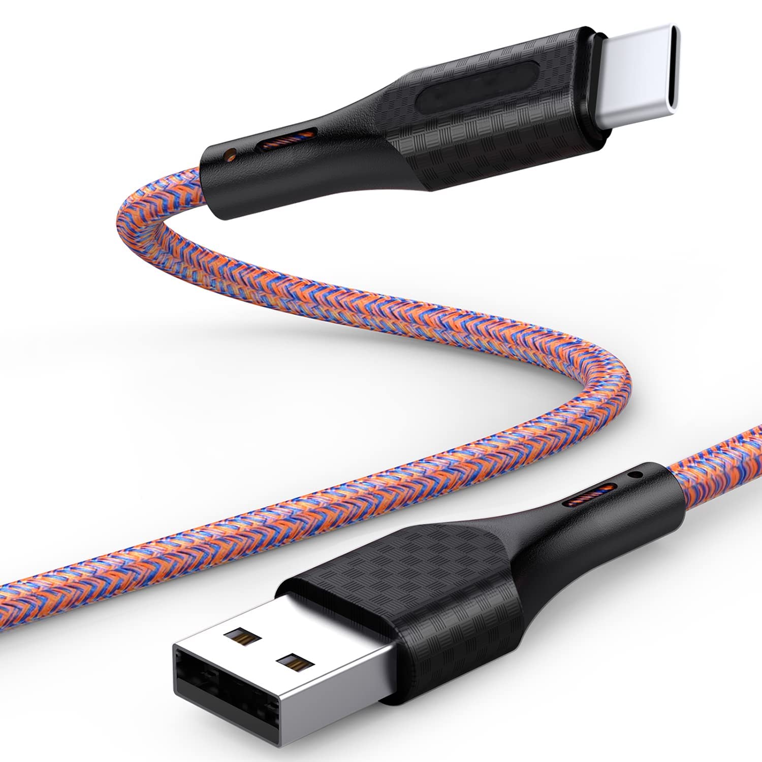USB C Cable 3A Fast Charge, 2Pack 3Ft Nylon Braided Type C Charger Cable, USB A to USB-C Charging Cord for Samsung Galaxy S10 S9 S8 Note 10 9 8 A71 A51 A50 A20 A10E and Other USB C Charger
