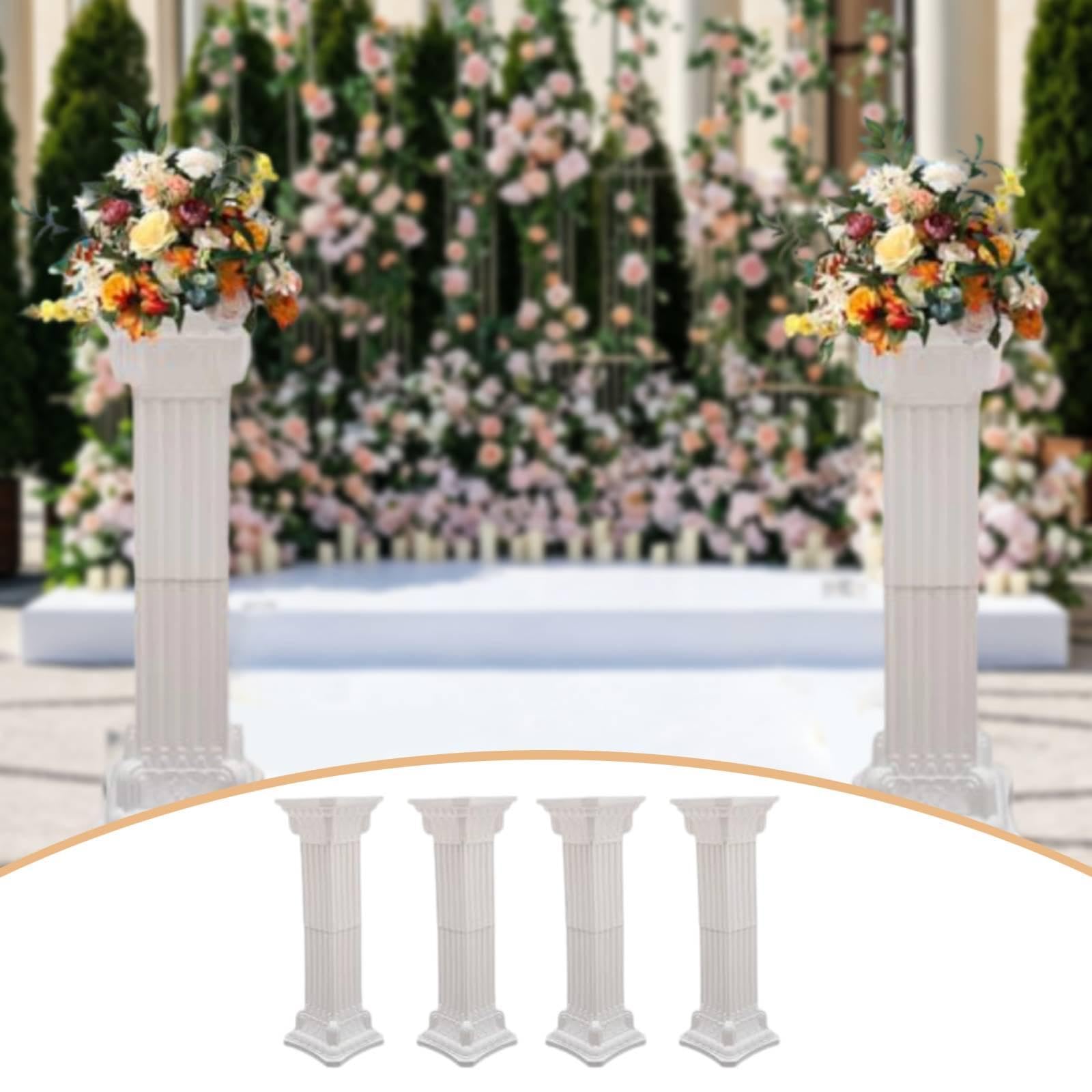 4 Columnas para Bodas, Ideales para La Decoración del Centro de Mesa de La de Apertura.