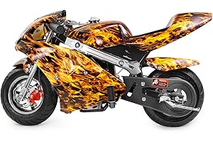 Moto de gasolina para niños XtremepowerUS Mini Pocket Bike