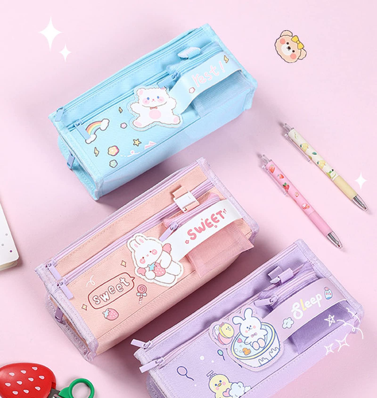 Niedliches Federmäppchens | Mäppchen Aesthetic Fe Produktbild-Vorschau 2