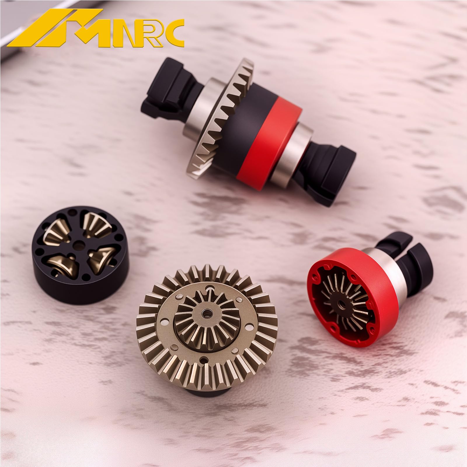NMNRC Steel Differential Gear Kit for Arrma Granite Typhon Mojave Grom Front Rear Diff Series RC Car Upgrades Part