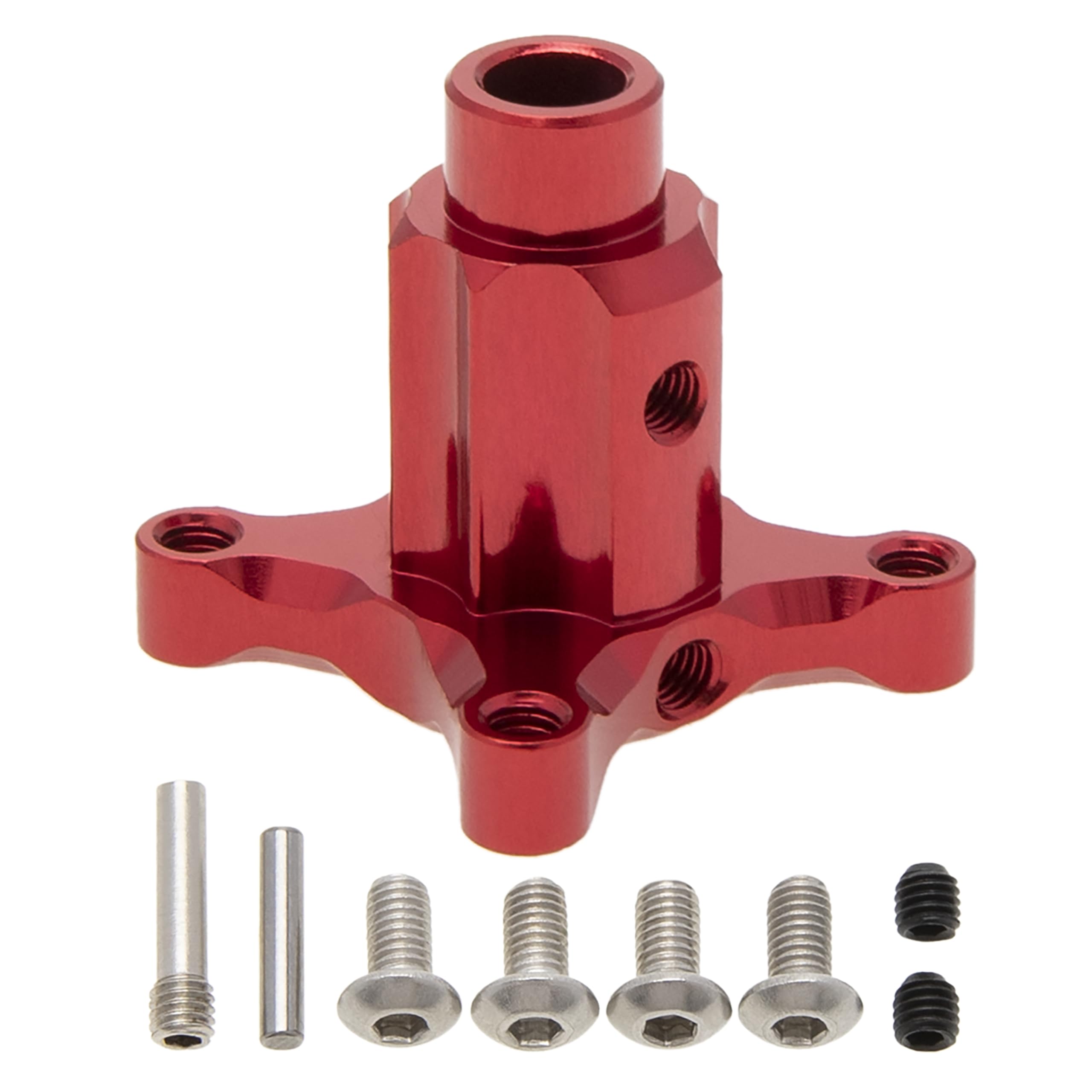 DKKY Center Diff Lock Spool Compatible with Arrma Kraton Senton Talion Typhon Outcast 1/8 RC Car (Red)
