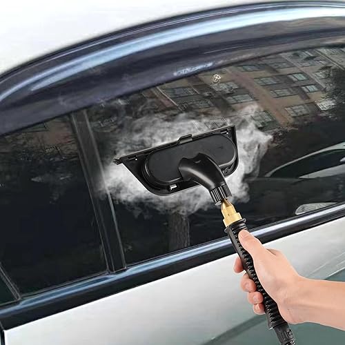 Miniatura 6 de SMAYDA Limpiador de vapor portátil de alta presión con 3 cepillos y 1 raspador de vidrio que genera rápidamente vapor de alta temperatura para