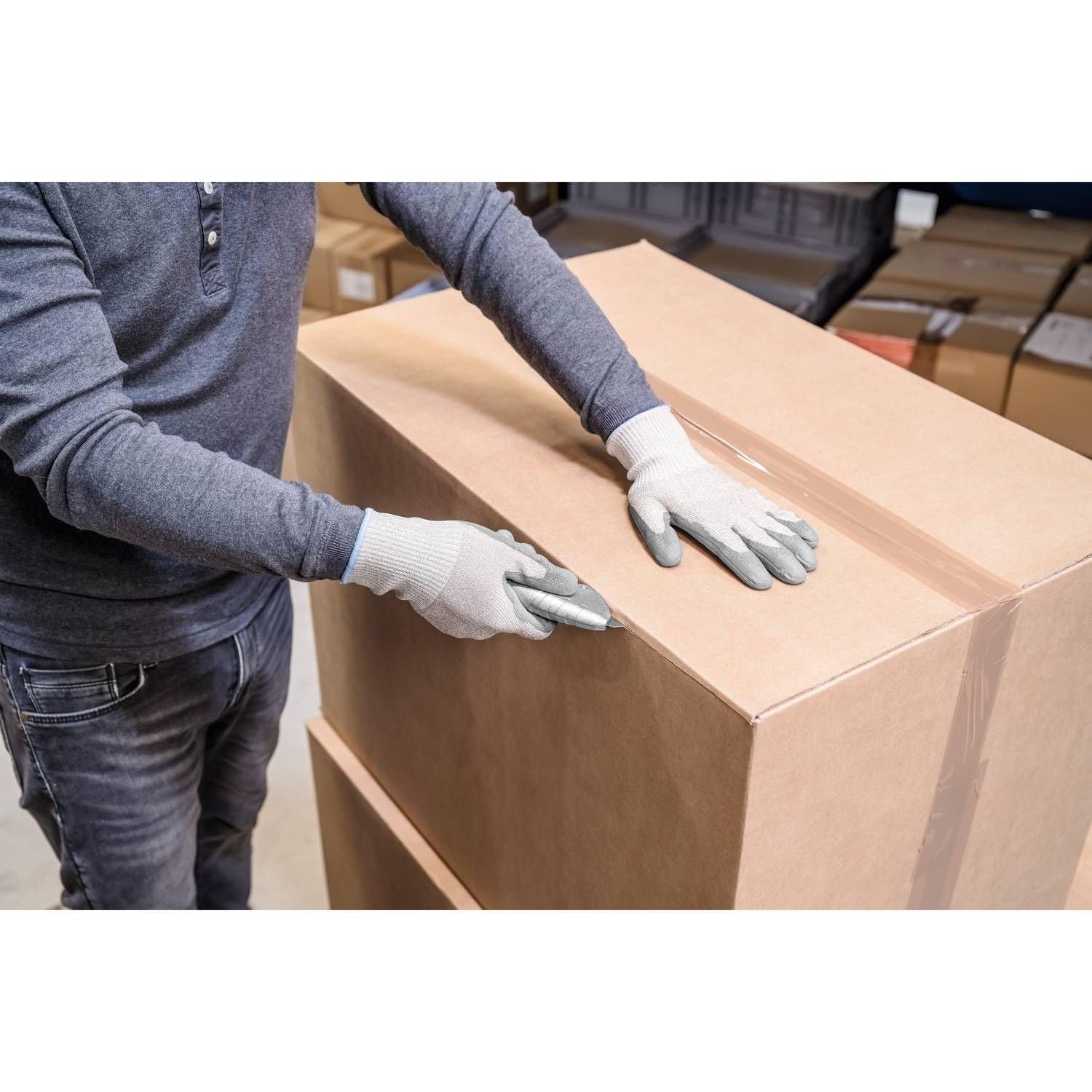 MARTOR SECUNORM 610 XDR Cutter de Sécurité, Ouvre-Sac, Lame Trapézoïdale