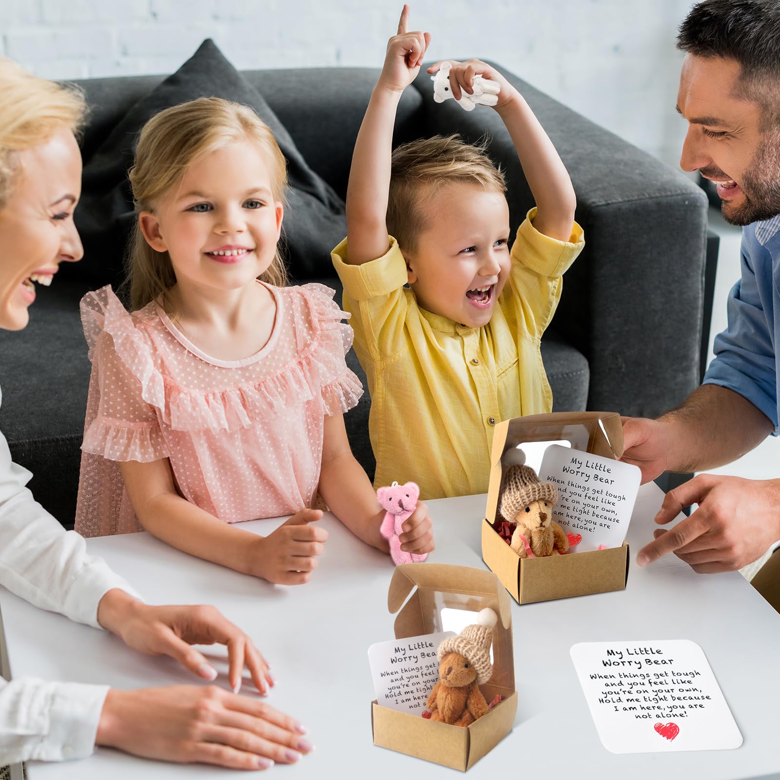 Yizeay ATeddyBear Hug In A Box For Woen, Fluffie Stuffies Bear Doll