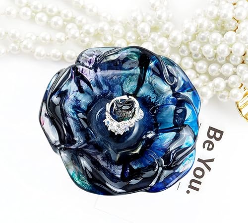 Miniatura 5 de Molde de soporte de anillo de resina, 2 moldes de silicona para resina, moldes de silicona para almacenamiento de joyas, decoración del hogar (A)