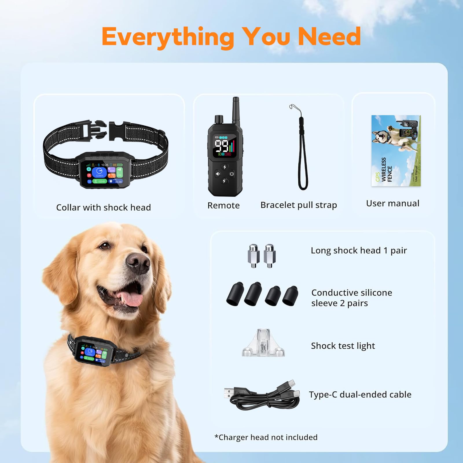 GPS Wireless Dog Fence & Training Collar System, Free App/Remote Controlled Custom Boundary up to 7000ft, Beep/Vibration/Safe Correction Modes, Early Alert, Waterproof for Dogs 10+ lbs - image 6