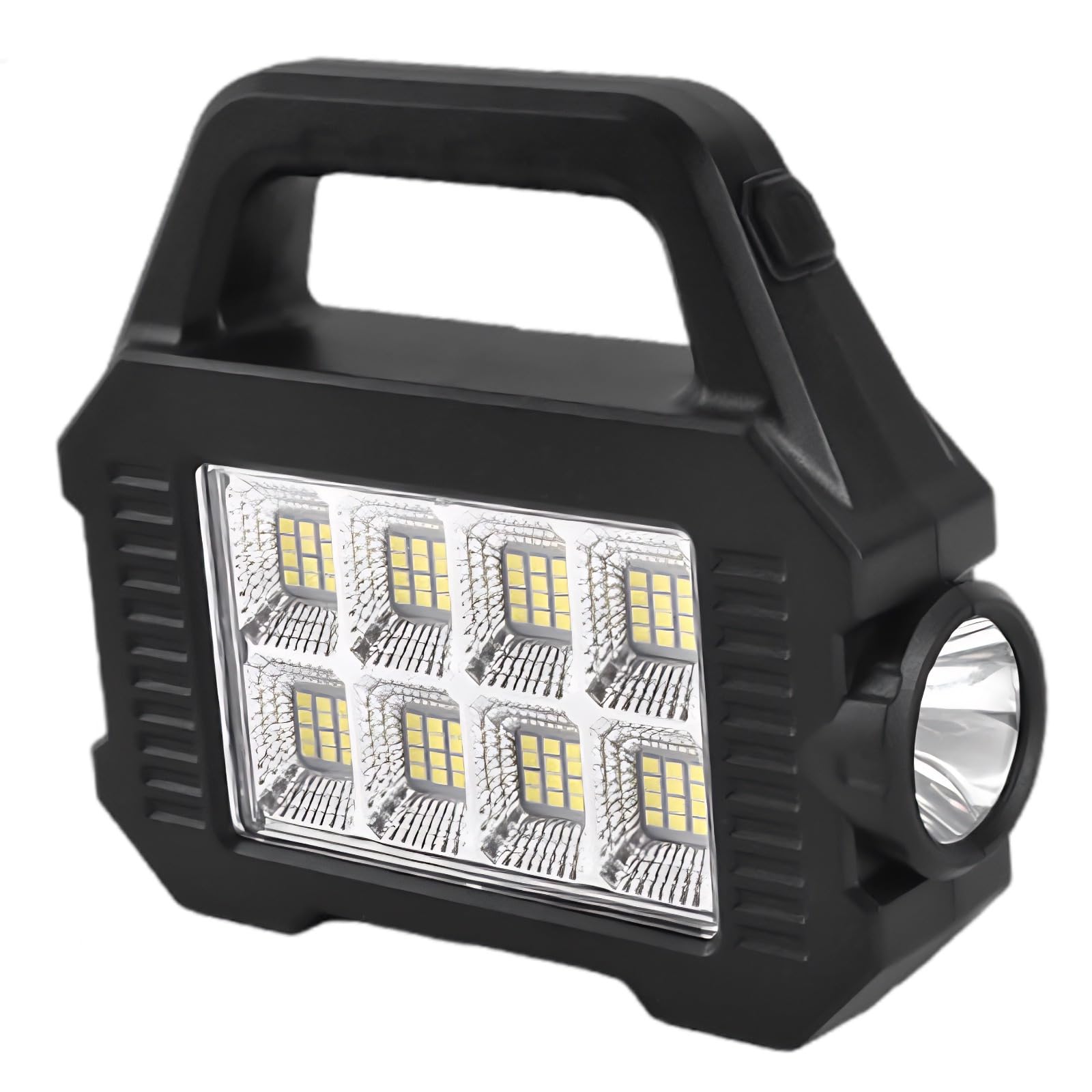 Lanterne solaire rechargeable, lampe de poche LED portable, double source de lumière pour le camping, la construction et l'utilisation d'urgence