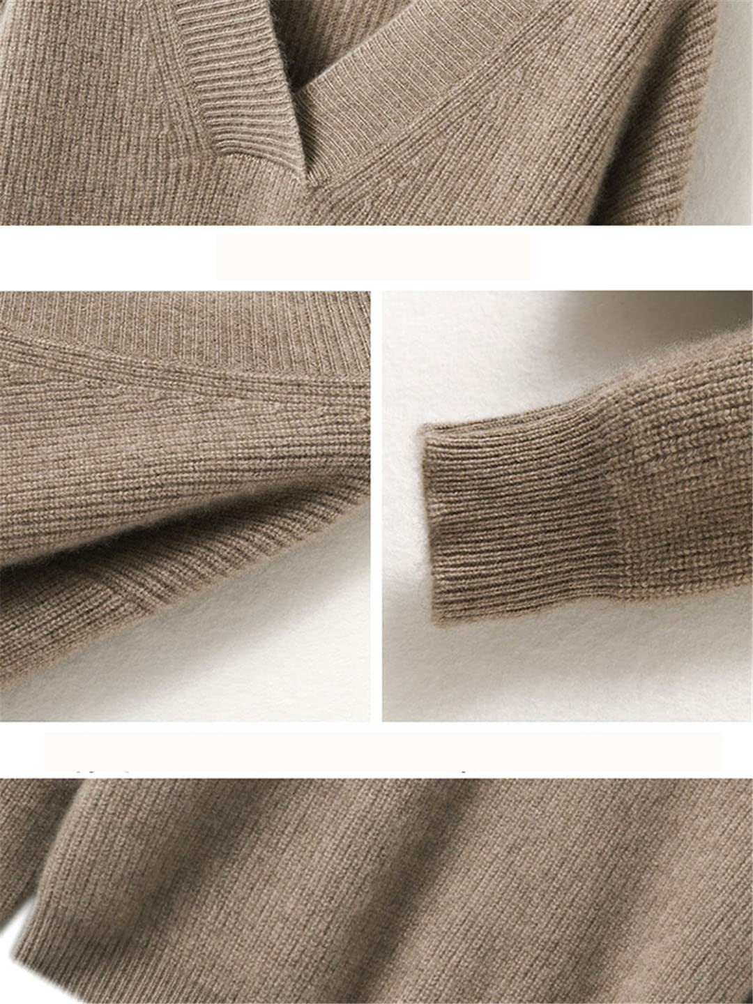 Pull Cachemire Femme Oversize à Capuche - Confortable Et Chaud Pour Automne-Hiver - 7