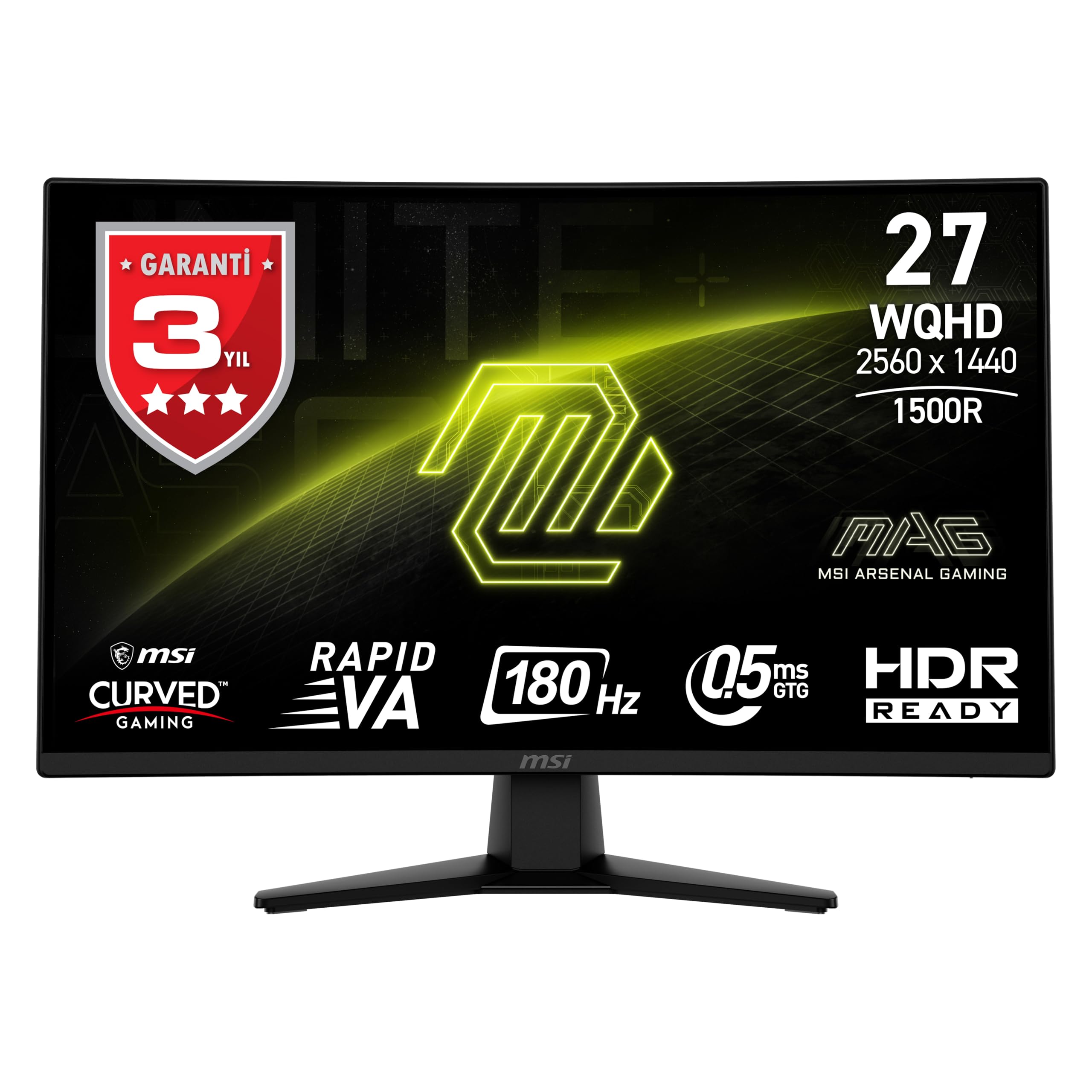 MSI Gaming Monitor MAG274CQF – 27'' Curved VA QHD 180Hz