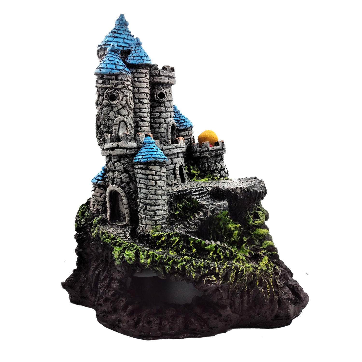 Jainsons Pet Products® Fort on Cave Ornament for Aquarium Decoration Hand Painted with Realistic Det