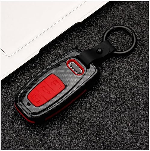 Miniatura 8 de Beerte Funda para llavero para Audi A3, A4, A5, A6, A7, A8, S5, Q3, Q5, Q7, TT, carcasa de llave de 3 botones sin llave, control remoto, funda