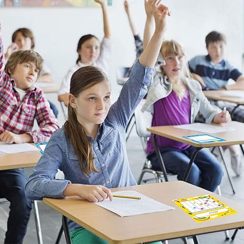 Miniatura 4 de Paquete de 64 tablas de incentivos, Yoklili Colorful Rainbow & Space Theme Desk Bloc de incentivos para profesores de aula, estudiantes, incluye