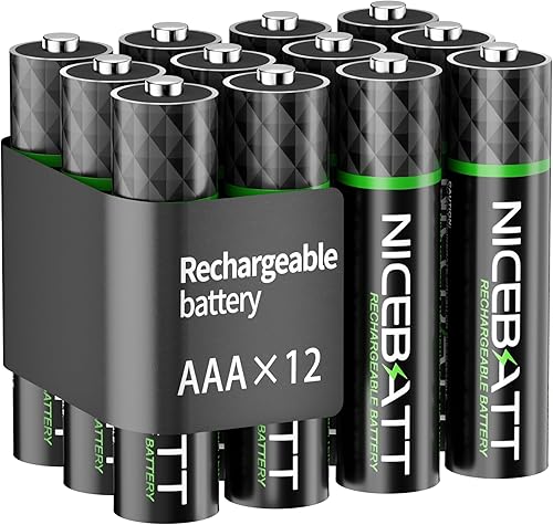 Miniatura 6 de Baterías AAA recargables de 1100 mAh, batería Premium NiMH Triple A de baja autodescarga, 16 unidades