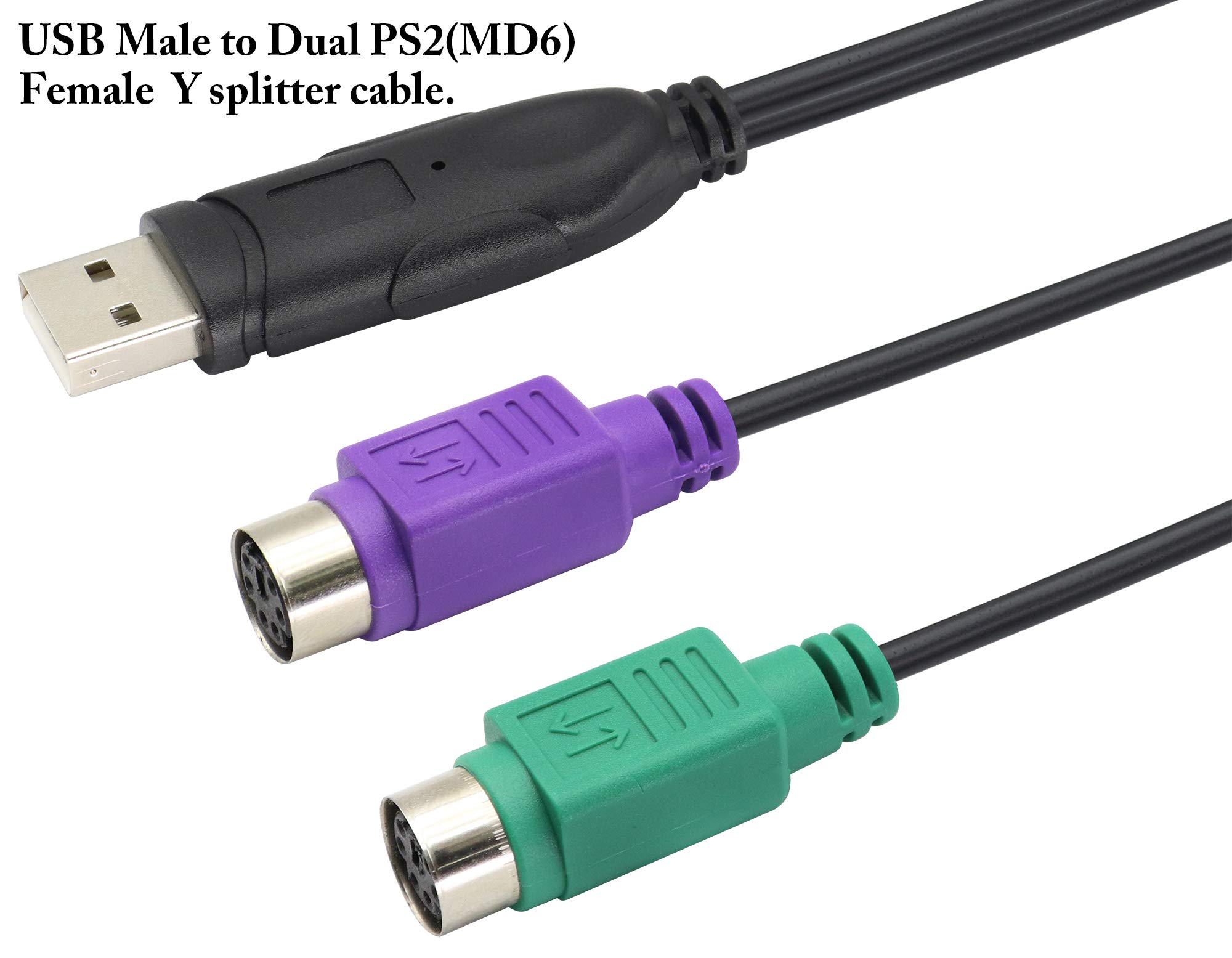 zdyCGTime Cavo Convertitore da Tastiera e Mouse Adattatore da PS/2 a