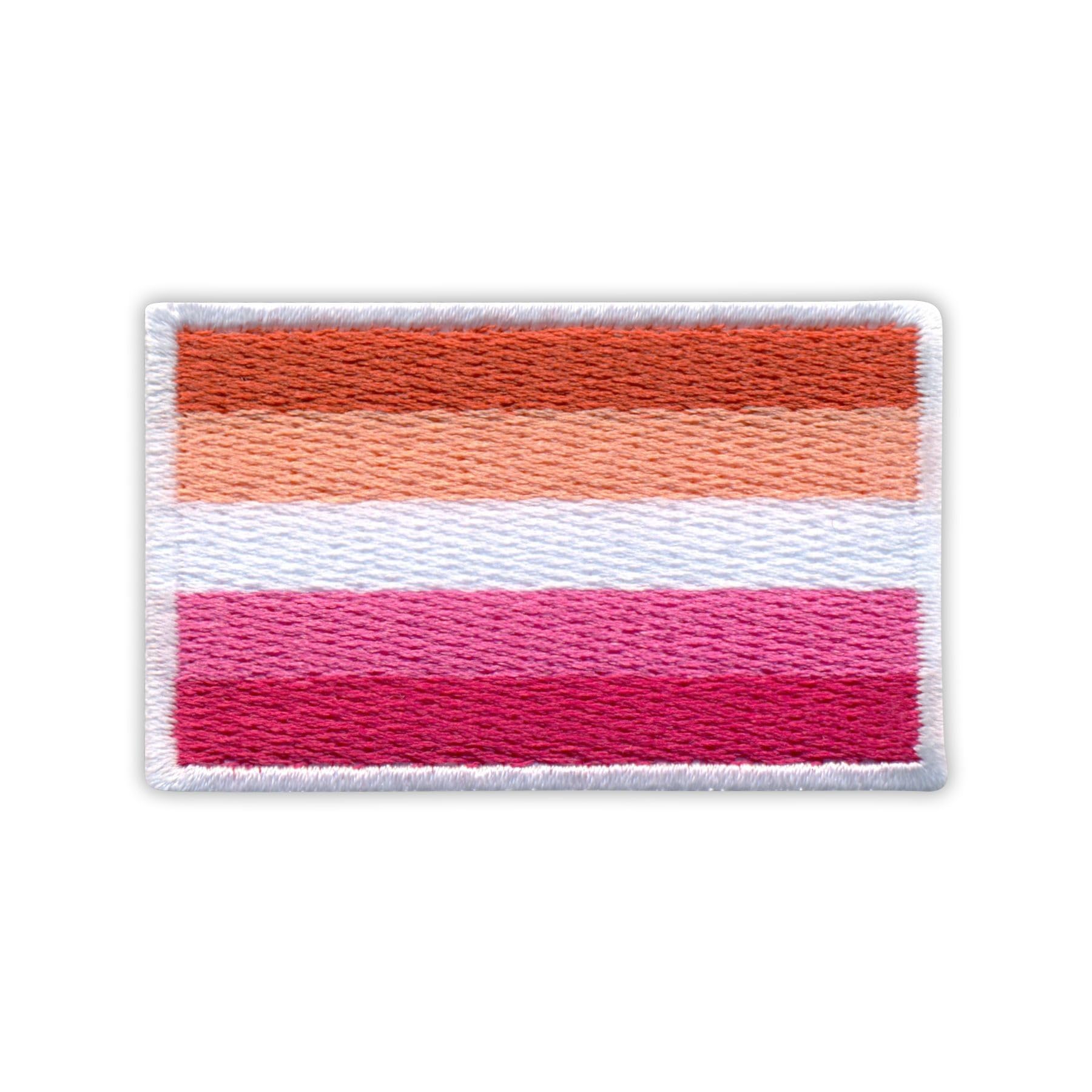 Lesbian Pride Flag - Sew-on - Embroidered Patch/Badge/Emblem
