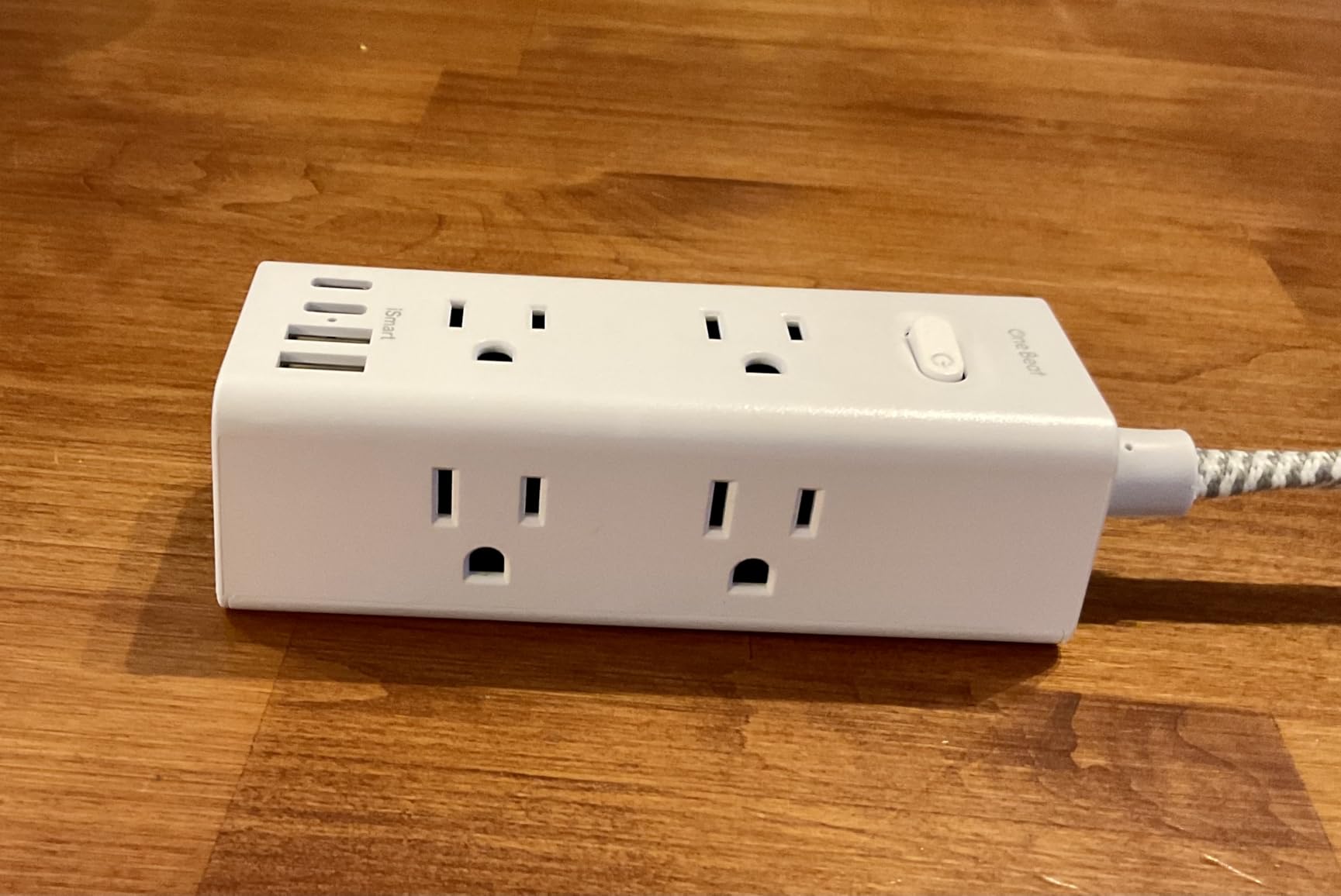 Close up of the power strip main body