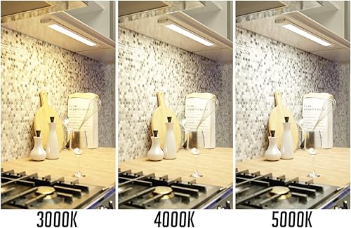 Miniatura 7 de BAZZ Luz LED integrada para debajo del gabinete con sensor de movimiento seleccionable de 18 pulgadas